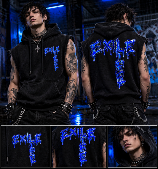 SLEEVELESS HOODIE